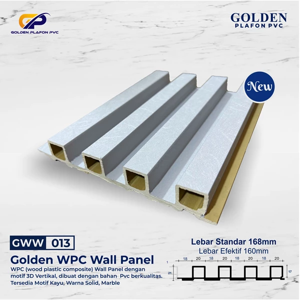 WPC Panel - panel dinding wpc golden