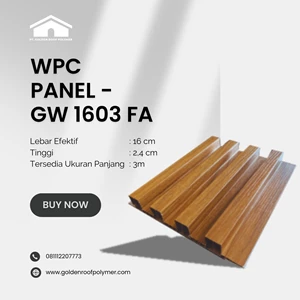 WPC Wall Panel Golden Wall Panel Full PVC GW 1603 FA