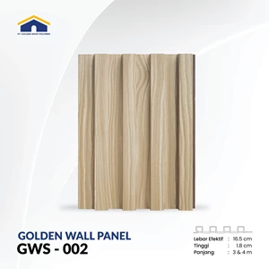 WPC Wall Panel 3D Golden Wallpanel GWS 002