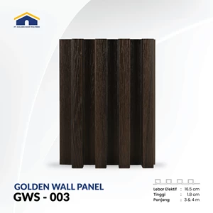 WPC Wall Panel 3D Golden Wallpanel GWS 003 