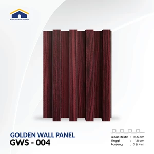 WPC Wall Panel 3D Golden Wallpanel GWS 004 