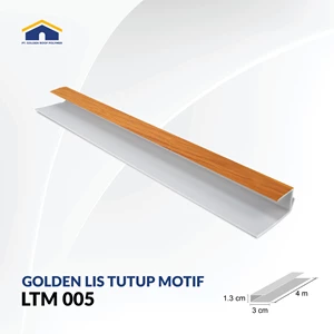 Lis Plafon PVC Golden Lis Tutup Seri LTM 005