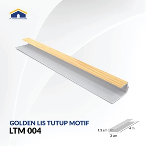Lis Plafon PVC Golden Lis Tutup Seri LTM 004