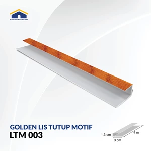 Lis Plafon PVC Golden Lis Tutup Seri LTM 003