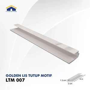 Lis Plafon PVC Golden Lis Tutup Seri LTM 007
