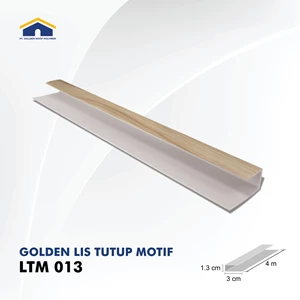 Lis Plafon PVC Golden Lis Tutup Seri LTM 013