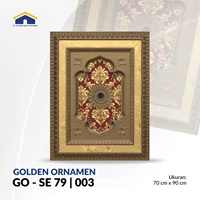 GOLDEN PVC ORNAMENT SE 79 001 SIZE 70 X 90 CM FITTING LAMP