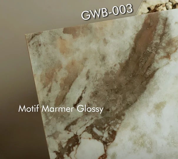 Panel Dinding PVC Motif Marble untuk Interior Modern